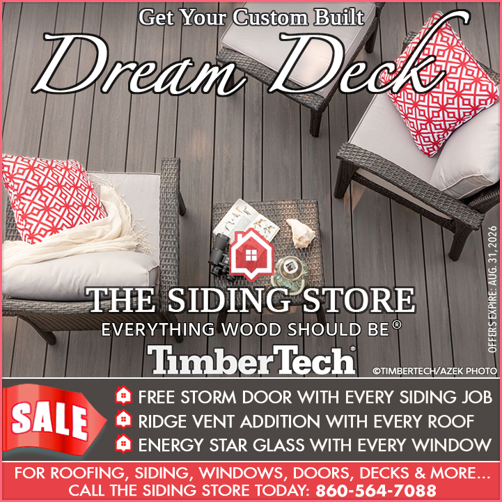 Roofing Contractor CT, Deck Builder CT, TimberTech Deck CT